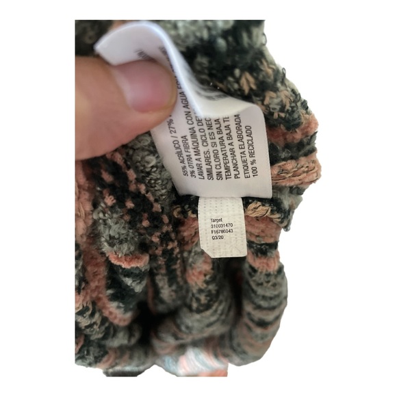 Target Knox Rose Vertical Stripe Knit Turtleneck Sweater Size XXL Boho - Picture 5 of 10